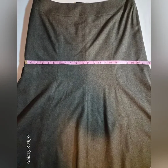 ​Talbots Petites Heathered Grey Wool Blend Pencil Skirt Size 14P - Picture 5 of 7
